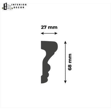 Bagheta decorativa duropolimer RM68-27 Renovum